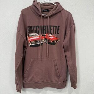 Aeropostale Chevrolet Camaro Corvette Graphic Hoodie Mens M Long Sleeve Pullover